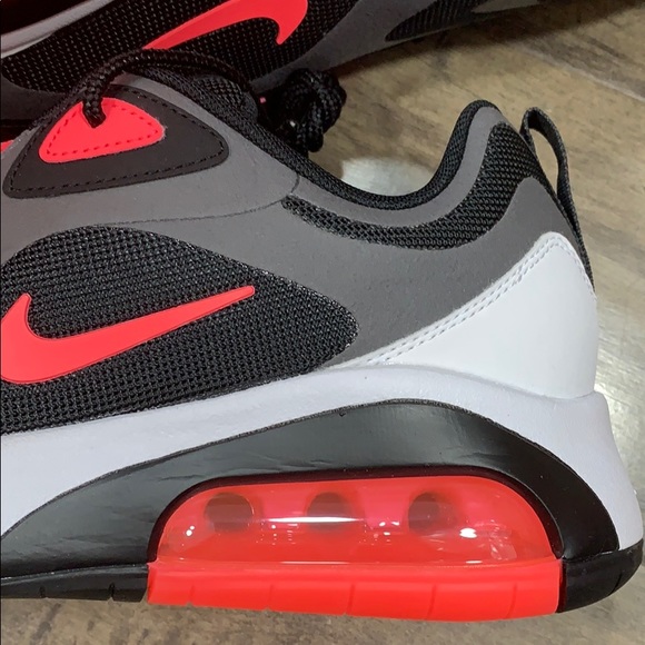 NIKE AIR MAX 200 Thunder Grey/Hot Punch-Black - Picture 15 of 16